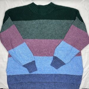 American Eagle Oversized Striped Sweater